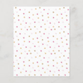 Roze olifant Baby shower Bucket List (Achterkant)