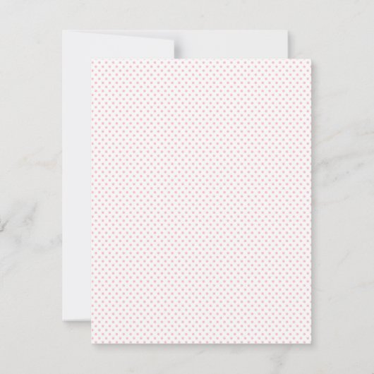 Roze olifant Baby shower Dank je wel Notitiekaartje (Achterkant)