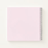 Roze olifant Baby shower gastenboek Notitieboek (Achterkant)