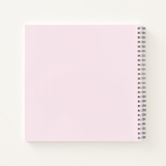 Roze olifant Baby shower gastenboek Notitieboek (Achterkant)