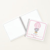 Roze olifant Baby shower gastenboek Notitieboek (Binnen)