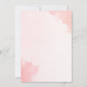 Roze olifant Baby shower Kaart (Achterkant)