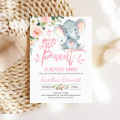 Roze olifant Baby shower Kaart