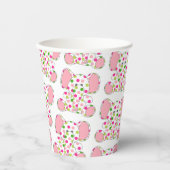Roze olifant Baby shower Papieren Bekers (Voorkant)