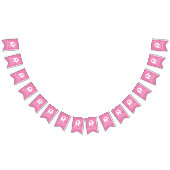 Roze olifant baby shower partij bundel banner (Alle)