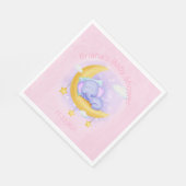 Roze olifant Baby shower Servet (Hoek)