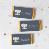 Roze olifant Baby shower Snoep Bar wrapper