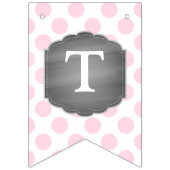 Roze olifant Baby shower Vlaggetjes (Eerste vlag)