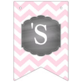 Roze olifant Baby shower Vlaggetjes (Derde vlag)