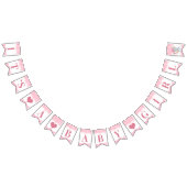 Roze olifant Baby shower Vlaggetjes (Alle)