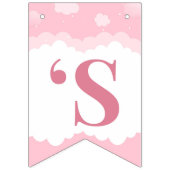 Roze olifant Baby shower Vlaggetjes (Derde vlag)