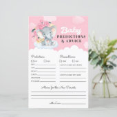 Roze olifant Baby Voorspelling en adviesspel (Staand voorkant)