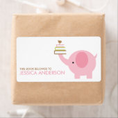 Roze Olifant Boekplaten Labels (Insitu)