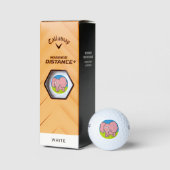 Roze olifant cartoon golfballen (Verpakking)