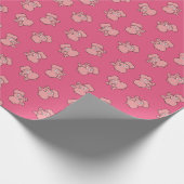 Roze olifant cartoon inpakpapier (Hoek)