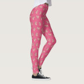 Roze olifant cartoon leggings (Rechts)