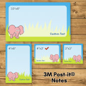 Roze Olifant Cartoon Post-it® Notes