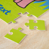 Roze olifant cartoon puzzel (Zijkant)