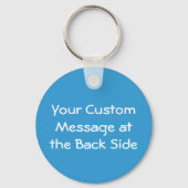 Roze Olifant Cartoon Sleutelhanger (Achterkant)