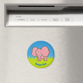 Roze olifant cartoonmagneet magneet (Insitu (Vaatwasser))