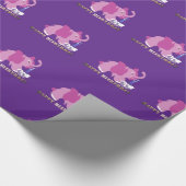 Roze olifant cupcake Paper Wrapping Gift wrap Cadeaupapier (Hoek)