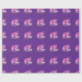 Roze olifant cupcake Paper Wrapping Gift wrap Cadeaupapier (Vlak)