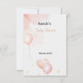 Roze Olifant Dank u kaart (Achterkant)