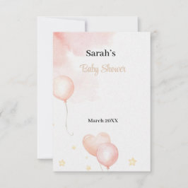 Roze Olifant Dank u kaart