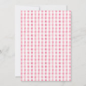 Roze Olifant Derde Verjaardag uitnodiging (Achterkant)