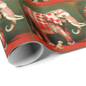 Roze olifant en polka dot chihuahua cadeaupapier (Rol Hoek)