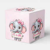 Roze Olifant Favor Box Bedankdoosjes (Achterkant)