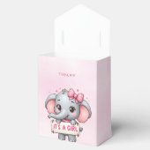 Roze Olifant Favor Box Bedankdoosjes (Geopend)