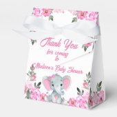 Roze Olifant Favor geschenk floral Favor Box Bedankdoosjes (Voorkant Zijde)