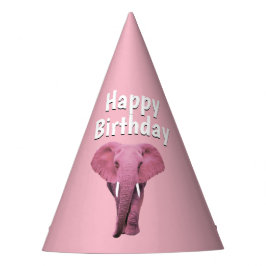 Roze olifant feesthoedjes