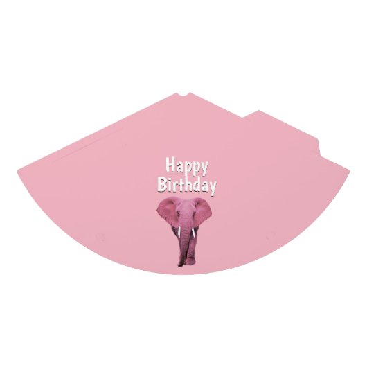 Roze olifant feesthoedjes (Voorkant)