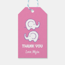 Roze Olifant Gift Label