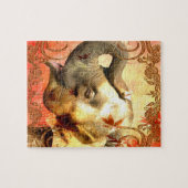 Roze olifant Gift Puzzle Legpuzzel (Horizontaal)