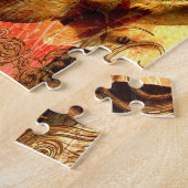 Roze olifant Gift Puzzle Legpuzzel (Zijkant)