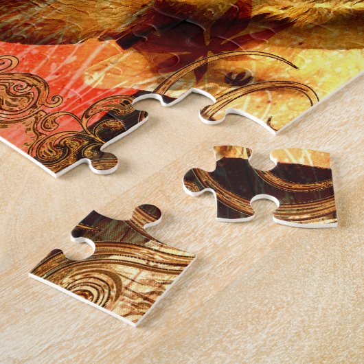 Roze olifant Gift Puzzle Legpuzzel (Zijkant)