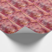 Roze olifant Grunge Cadeaupapier (Hoek)