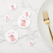 Roze olifant Het is een meisje tafel Confetti (Groep)