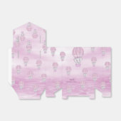 Roze Olifant Hete Luchtballon Favor Box Bedankdoosjes (Uitgevouwen)