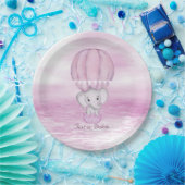 Roze Olifant Hete Luchtballon Papier Bord (Feest)