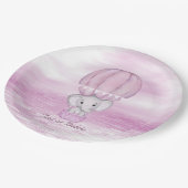 Roze Olifant Hete Luchtballon Papier Bord (Gekanteld)
