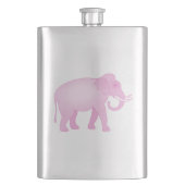 Roze olifant heupfles (Voorkant)