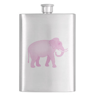 Roze olifant heupfles