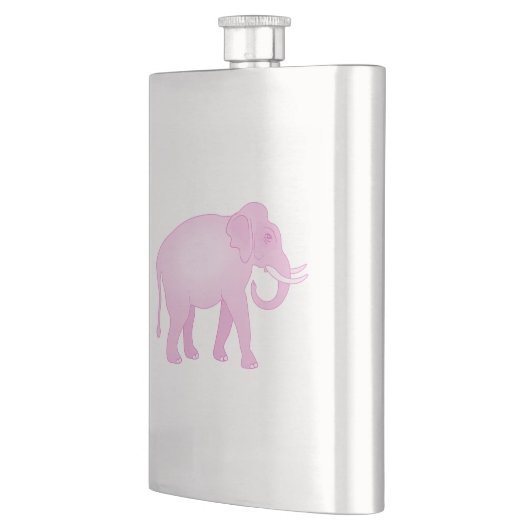 Roze olifant heupfles (Links)