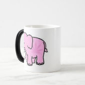 Roze olifant hittegevoelige koffie Mok & Logo (Voorkant links)