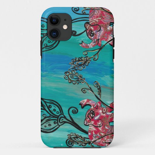 Roze olifant Hoesje-Mate ID iPhone 5 Hoesje (Achterkant)