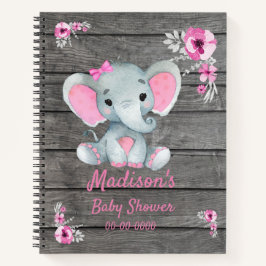 Roze Olifant Hues Boek Baby shower